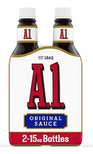 Salsa A1 Original Steak Sauce 2 Pack, 15oz Importado