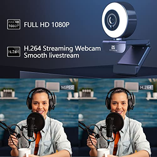 Camara Transmision Luz Anillo Ajustable Full Hd 1080p Dual