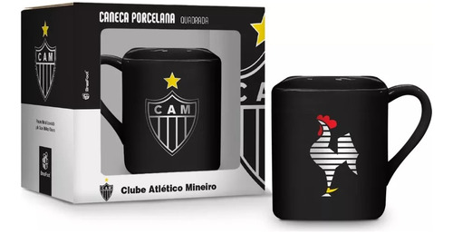 Caneca Personalizada Galo Atlético Mineiro Porcelana 220ml