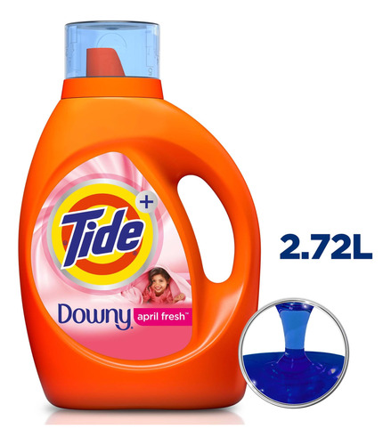 Detergente Líquido Tide Con Un Toque De Downy 2.72 L