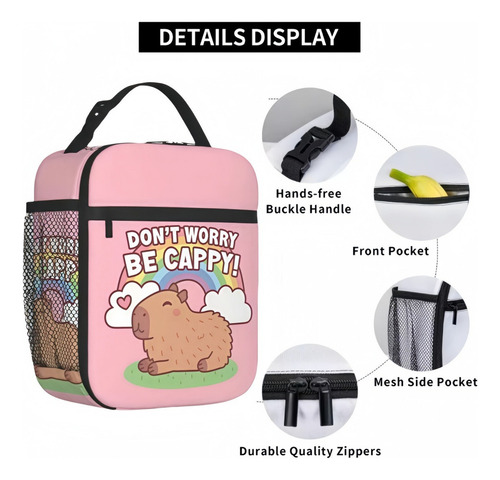 Bonita Bolsa De Almuerzo Para Niños Con Forma De Carpincho