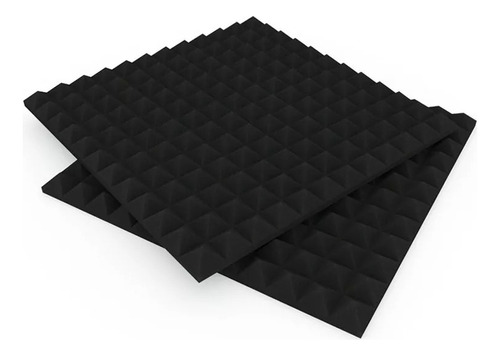 Placa Panel Acústico Piramide Basic 50x50cm X30mm 