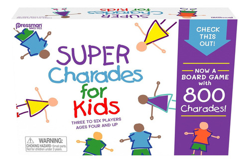 Juego De Mesa  Super Charades Para Niños El Juego Fa Fr80jm