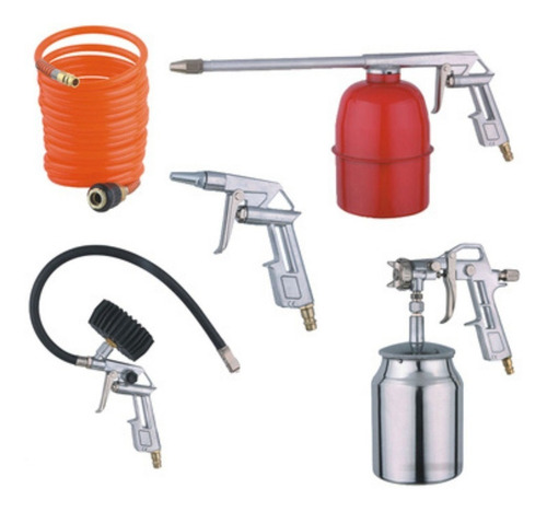 Kit 5 Piezas Krafter Para Compresor - Envío Gratis
