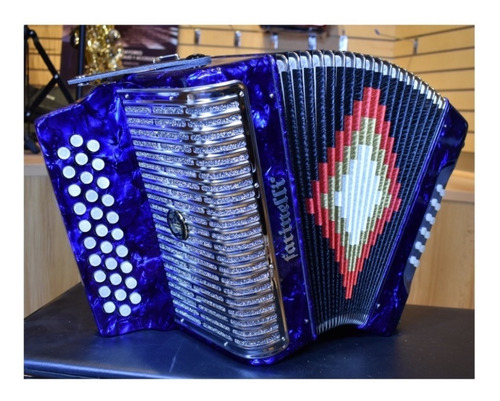 Acordeon 31 Botones 12 Bajos Fa Azul Parrilla 3012faap Full