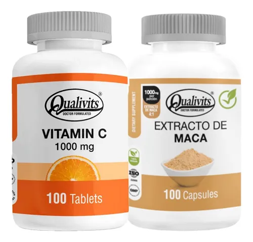 comprar Extracto De Maca Orgánica Vitamina C 1000 Mg X 100 Qualivits