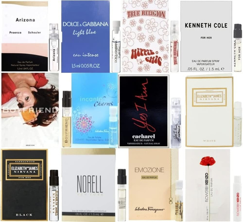 12 Frascos De Perfume Para Mujer, Coleccin De Muestras De Pe