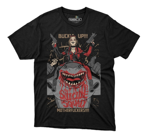 Playera King Shark Y Harley The Suicide Squad Dc Comics