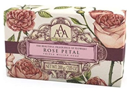Aaa Aromaterapia Floral Rose Petal Triple Milled Soap 200 G