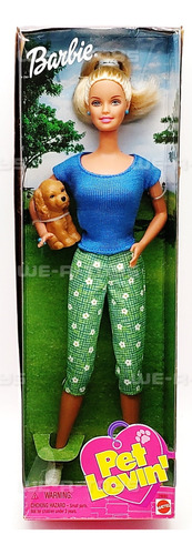 Muñeca Barbie Pet Lovin' Con Cachorro Mattel 1999 No 28880 N