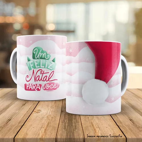 Caneca Ho Ho Ho Feliz Natal Papai Noel