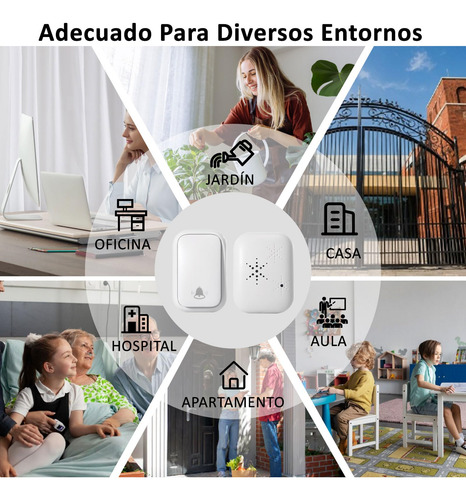 Timbres Inalámbricos Para Casa Timbre Con Mando A Distancia