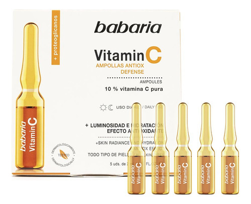 Babaria Ampollas Vitamina C 5 Unidades - Tratamiento Piel