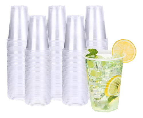 Vaso Plastico Descartable 180cc Transparente Natural X50un.