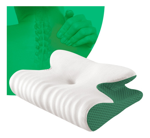 Travesseiro Cervical Butterfly Fronha Vbackblock Vitasono