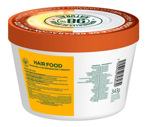 Mascarilla Natural Cabello Con Coco Hair Food Fructis