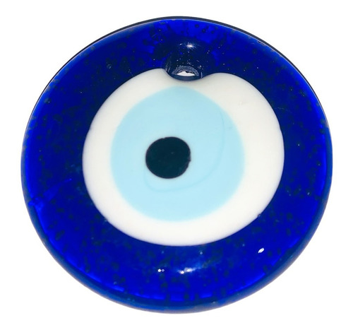 Ojo Turco De Vidrio Colgante Azul 8 Cm