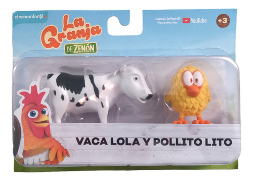 Vaca Lola Pollito Lito Figuras Granja De Zenon Original