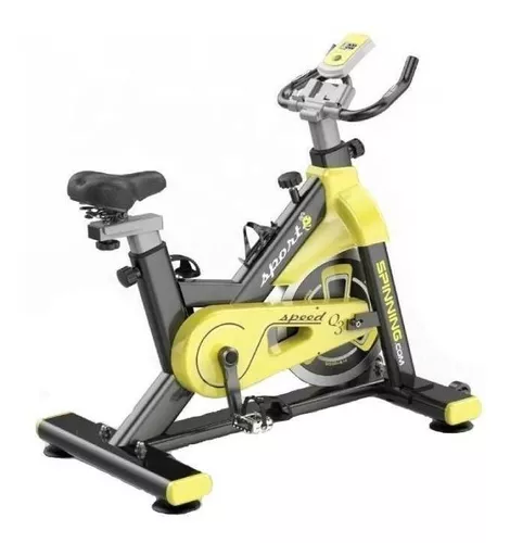 Bicicleta De Spinning Con Sistema De Manivela De 3 Piezas, Color Negro Con  Amarillo, Run Active Life Gear : Precio Guatemala