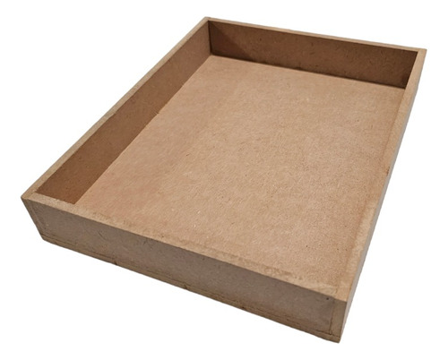 5 Cajas Sin Tapa 21cm X 27cm X 3.3cm De Madera Mdf 6mm