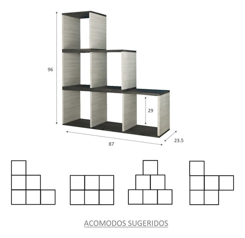Librero Modular Samano Con Polar
