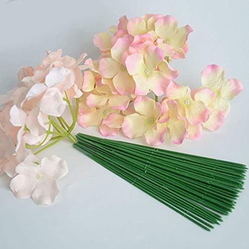 Moiak 100 Piezas De Tallo Floral De Plástico, Varilla De Flo