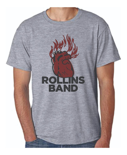 Reptilia Remeras Rock Rollins Band (código 01)