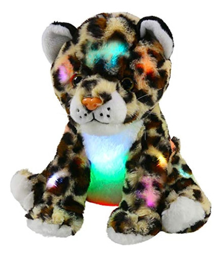 Peluches Diseño De Guepardo Musical Con Luces Led, Marrón