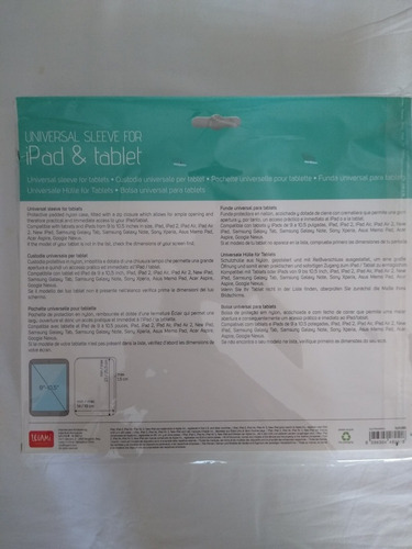 Imagen 2 de 2 de Funda Para iPad Y Tablet De 9' A 10,5' Unicas 9 Uni Legami