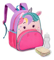Comprar Mochila Pets Feminina Infantil Bichinhos Zoo Escolar Animais Cor Zebrinha