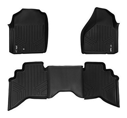 Smartliner Floor Mats Juego De Revestimiento De 2 Filas Negr