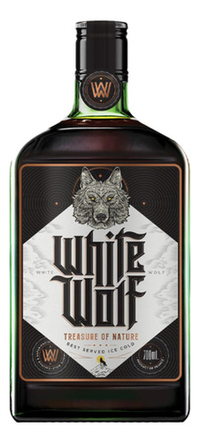 Licor De Hierbas (tipo Jager) White Wolf 35º 700cc