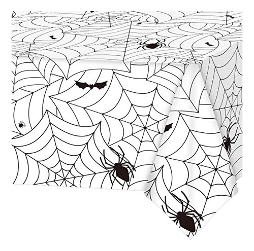 Caja De Halloween 3pcs Green Spider Web Tablecloth P7h9g