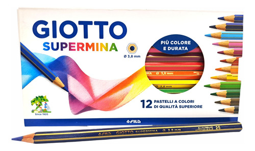 Lapices Supermina Giotto Por 12 Colores 