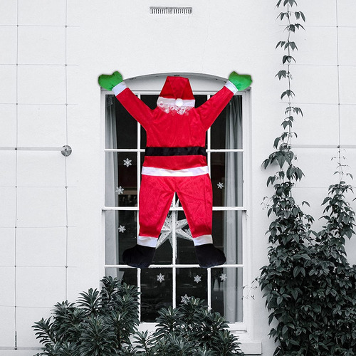 - Decoración Navideña De Papá Noel For Adornos De Ventanas