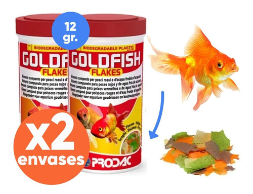 Alimento Peces  Acuario Pecera Goldfish Prodac 12g