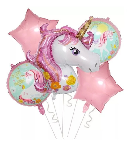 Set Globos Unicornio