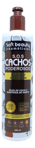 Ativador De Cachos Poderosos Sos Coco Soft Beauty 300ml