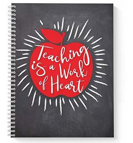 Cuaderno Espiral, Block N Tapa Blanda Work Of Heart 8.5  X 1