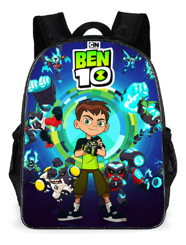 Mochila Escolar Ben 10 Junior Hacker Más Vendida De Forma Tr