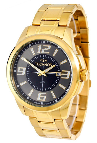 Relógio Technos Masculino Performance Racer Dourado