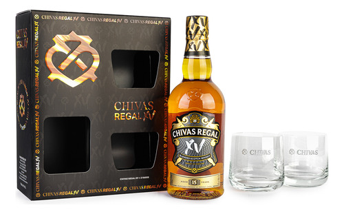 Whisky Chivas Regal Xv 15 Años 700 Ml + 2 Vasos