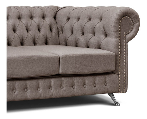 Sillon Chesterfield 3 Cuerpos Premium Similcuero Vip