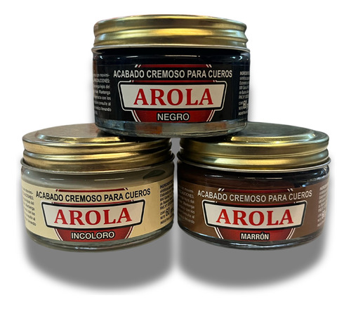 Pomada Para Zapatos De Cuero Crema Arola Para Lustrar 60gr