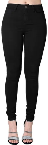 Jeans Stfashion Mujer Negro Mezclilla Stretch