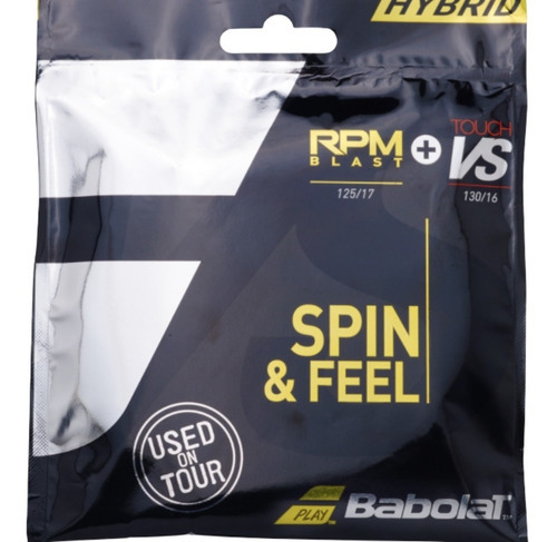 Embalaje Babolat Rpm Blast Rope 1.25/17 + Touch frente a 1.30/16