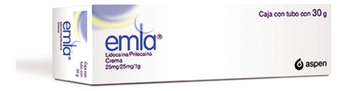 Crema Emla Lidocaína Prilocaína 25/25 Mg 30 Gr