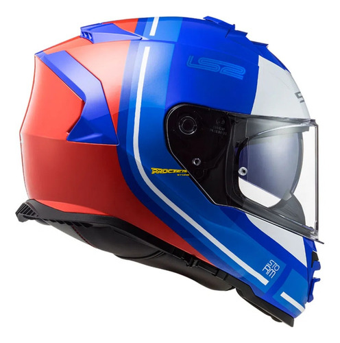 Casco Integral Ls2 800 Storm Certificado Slant Azul Rojo