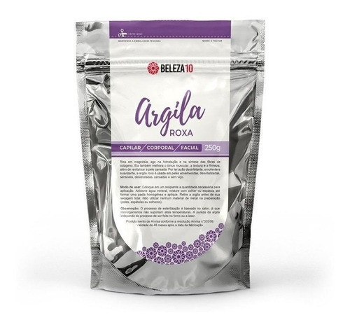 Argila Roxa Beleza10 Revitalizante 250g Tipo de pele Normal