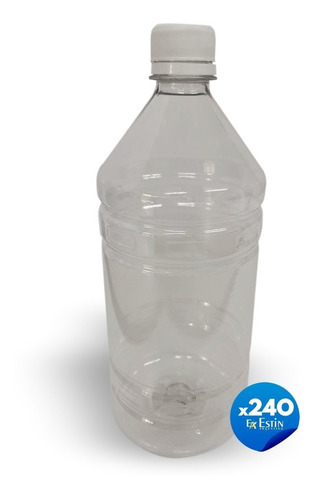 Botellas Plasticas Pet 1 Litro Tapa Rosca X 240 Un